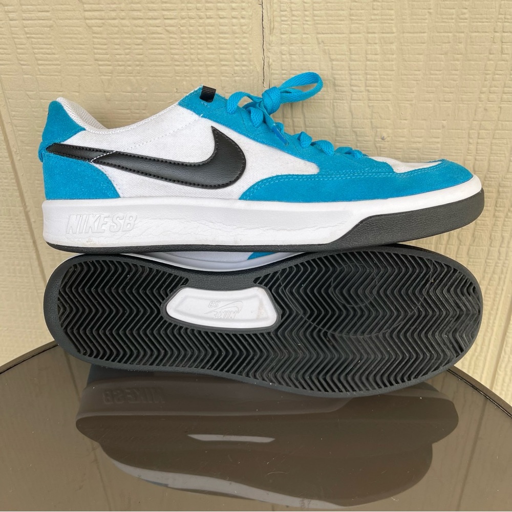 Pre- Owned Men Nike SB Adversary Skate Shoes Laser Blue CW7456-403 Size 10.5 - Picture 7 of 12